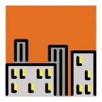 Cityscape At Dusk SVG Icon